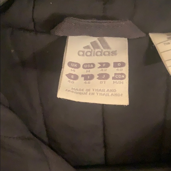 Adidas long navy blue winter coat - Picture 4 of 6